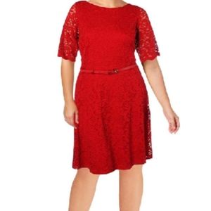 Charter Club NWT Plus Red Lace  A-line Sz 3X
